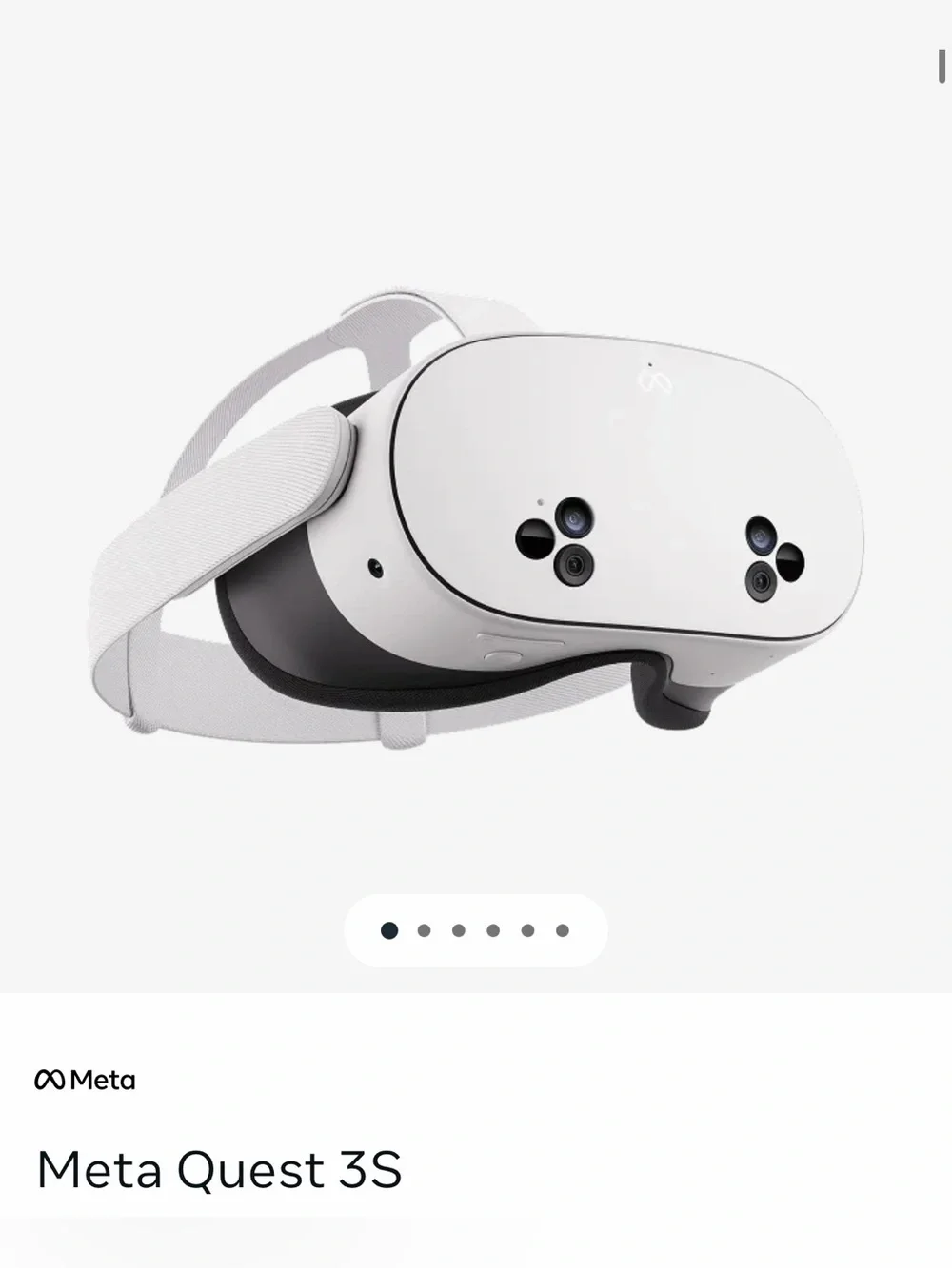 Meta Quest 3S with controls & charger